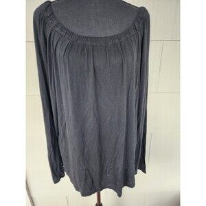 Metro 7 Black Longsleeve Top Lightweight Thin Women's Size Extra Large XL